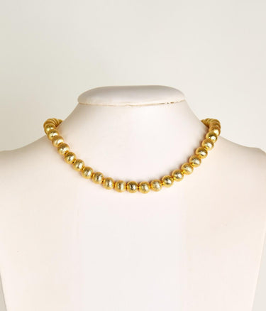 Lisi Lerch Diana Single Strand Beaded Necklace - Brushed Gold 
