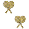 Lisi Lerch Double Tennis Racket Stud - Gold  