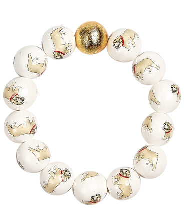 Lisi Lerch Georgia Beaded Bracelet - Bulldog - Gameday Collection