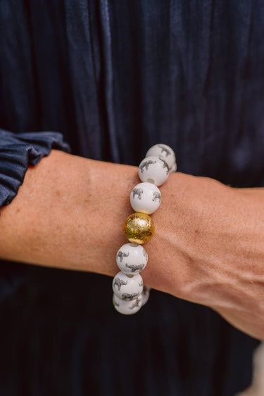 Lisi Lerch Georgia Beaded Bracelet - Elephant - Gameday Collection  