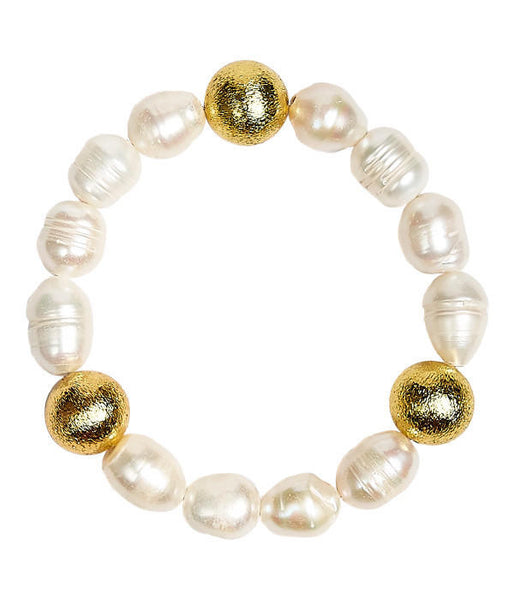 Georgia Beaded Bracelet - Freshwater Pearl and 14mm – Lisi Lerch