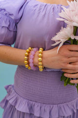 Lisi Lerch Georgia Beaded Bracelet - Quartz  (6 New Colors) 