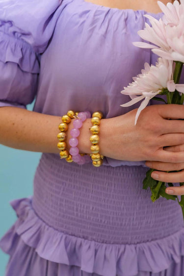 Lisi Lerch Georgia Beaded Bracelet - Quartz  (6 New Colors) 