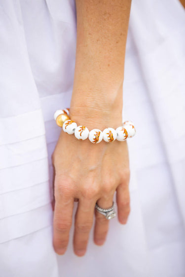 Lisi Lerch Georgia Beaded Bracelet - Tiger - Gameday Collection  