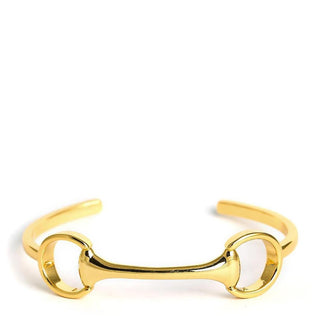 Gold Horse Bit Cuff - 18k Plated - Lisi Lerch