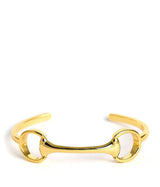 Gold Horse Bit Cuff - 18k Plated - Lisi Lerch