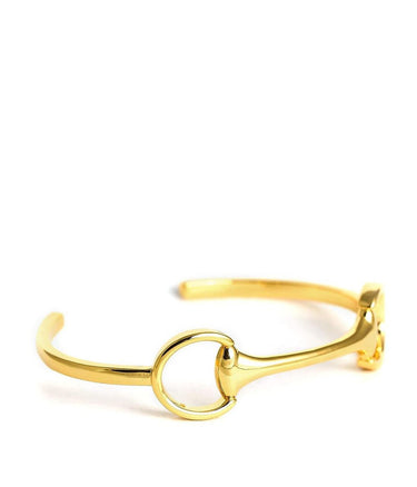 Gold Horse Bit Cuff - 18k Plated - Lisi Lerch