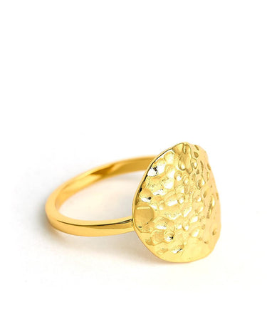 Lisi Lerch Golden Ripple Ring - 18k Gold Plated - Jess Fay Collection
