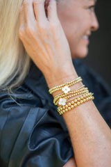 Lisi Lerch Hadley -  18k Gold Plated Beaded Bracelets 