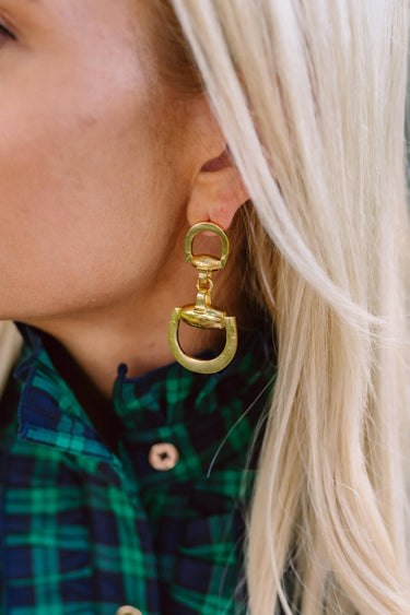 Lisi Lerch Horsebit - Gold Earrings 