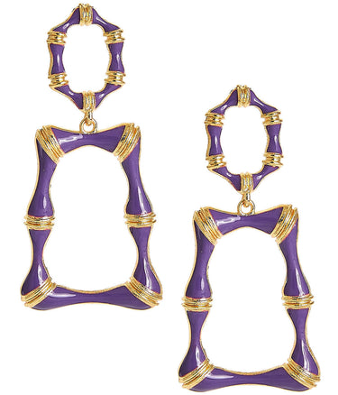 Lisi Lerch Jordan Enamel Bamboo Earring