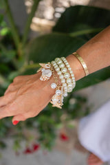 Lisi Lerch Krickett Pearl Bracelet Stack - Meeghan Mullin Bracelet  