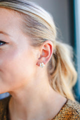 Lisi Lerch La Fleur - Rhinestone Cluster Stud - Amy Littleson Collection -  