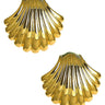 Large Meeghan - Gold Shell Stud - 18k Gold Plated - Meeghan Mullin x Lisi Lerch Collection - Lisi Lerch