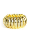 Large Rachel Cuff - Gold Acrylic Stretchy Cuff - Lisi Lerch