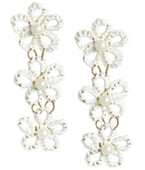 Lisi Lerch Lee Raffia Triple Flower Statement - Earrings - Belle of  the Ball  