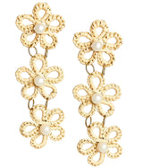 Lisi Lerch Lee Raffia Triple Flower Statement - Earrings - Belle of  the Ball  