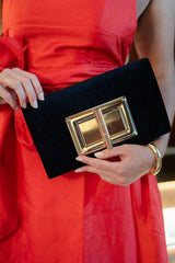 Lisi Lerch Lillian Clutch - Black Velvet  