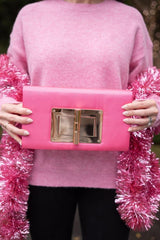 Lisi Lerch Lillian Clutch - Pink Faille 