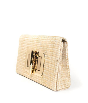 Lisi Lerch Lillian Straw Clutch - Jess Faye Collection 