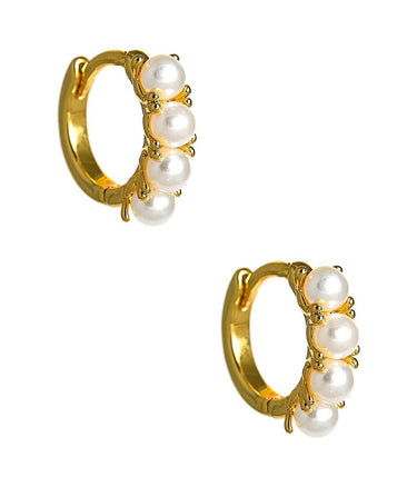 Lisi Lerch Luxe Loop - Huggie Hoop - 18k Gold Plated - Jess Fay Collection 