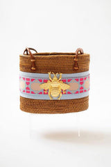 Medium Charlotte - Blue Bell/Blue Shanghai Layer with XL Bee - Lisi Lerch