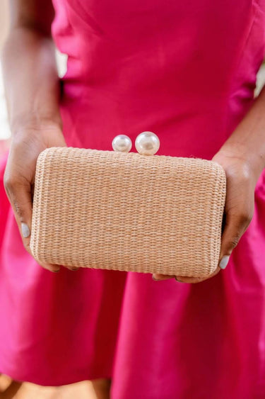 Lisi Lerch Mimi Pearl Top - Straw Clutch