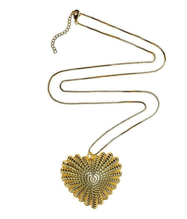 Patti Lynn Gold Heart Charm Necklace - Teggy French x Lisi Lerch Collection - 18k Gold Plated - Lisi Lerch