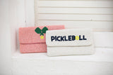 Lisi Lerch Pickleball White - Beaded Clutch 