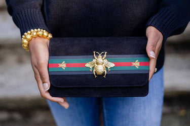 Lisi Lerch Ruby Clutch - Black Bee Stripe 