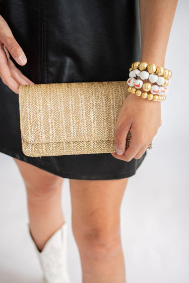 Lisi Lerch Ruby Gold Clutch 