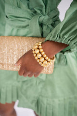 Lisi Lerch Ruby Gold Clutch 