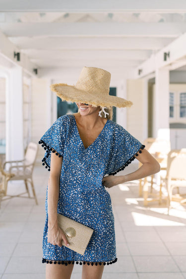 Lisi Lerch Scalloped Ruby Straw Clutch - Florida Friends  