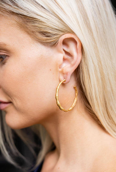 Lisi Lerch Skinny Bamboo Hoop - Gold 