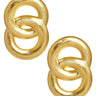 Lisi Lerch Spencer Earring - Medium - Brushed Gold - PreOrder September 20th 