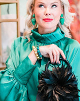 Lulu - Black Faille with Feather - Lisi Lerch
