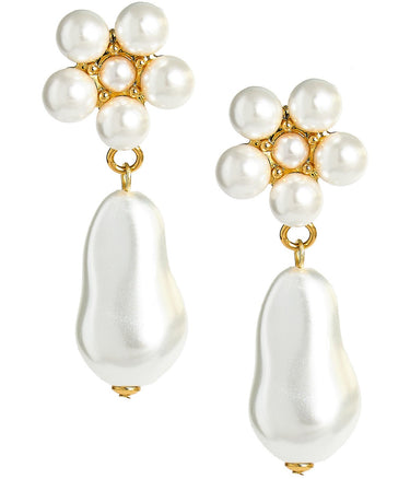 Maeve Pearl Drop Earring - 18k Gold Plated - Lisi Lerch