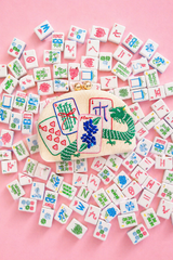Mahjong Clutch - Embroidered - Lisi Lerch