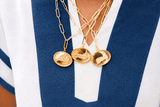 Map - Beach Tag Charm Necklace – 18k Gold Plated - Lisi Lerch