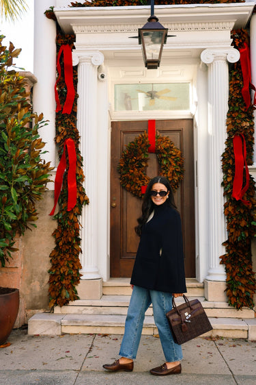 Margo - Fall Wicker Handbag - Black & Chocolate - Lisi Lerch