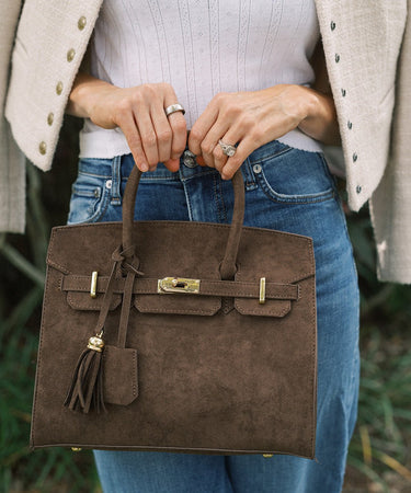 Margo - Faux Suede Handbag - Lisi Lerch