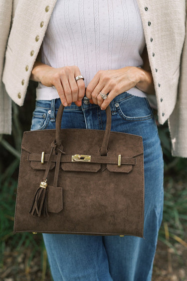 Margo - Faux Suede Handbag - Lisi Lerch
