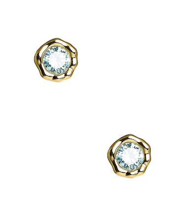 Margot- Pastel Bezel Textured Earring- 18K Plated - Darby Clark Collection - Lisi Lerch