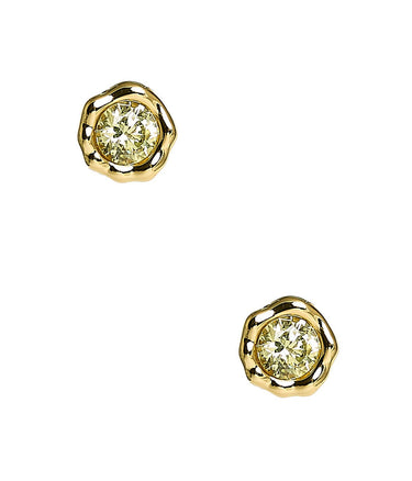 Margot- Pastel Bezel Textured Earring- 18K Plated - Darby Clark Collection - Lisi Lerch