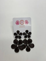 Marigold Chocolate Brown Raffia Earring - Sample Sale Final Sale - Lisi Lerch