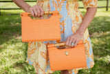 Mary Colored Clutch - Bamboo Natural Handle - Lisi Lerch