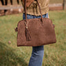Megan - Faux Suede Medicine Bag - Lisi Lerch