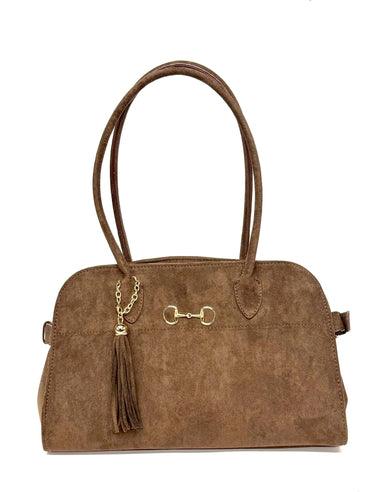 Megan - Faux Suede Medicine Bag - Lisi Lerch