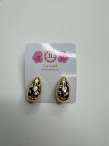 Mila Rhinestone Hoop - Gold Plated - Avalon - Lisi Lerch