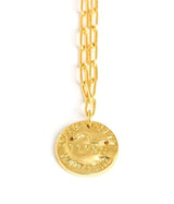 Mini Beach Tag Charm Necklace – 18k Gold Plated - Lisi Lerch